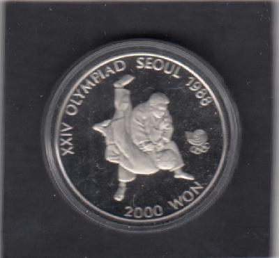 Beschrijving: 2000 Won S-OLYMPIC.88 JUDO